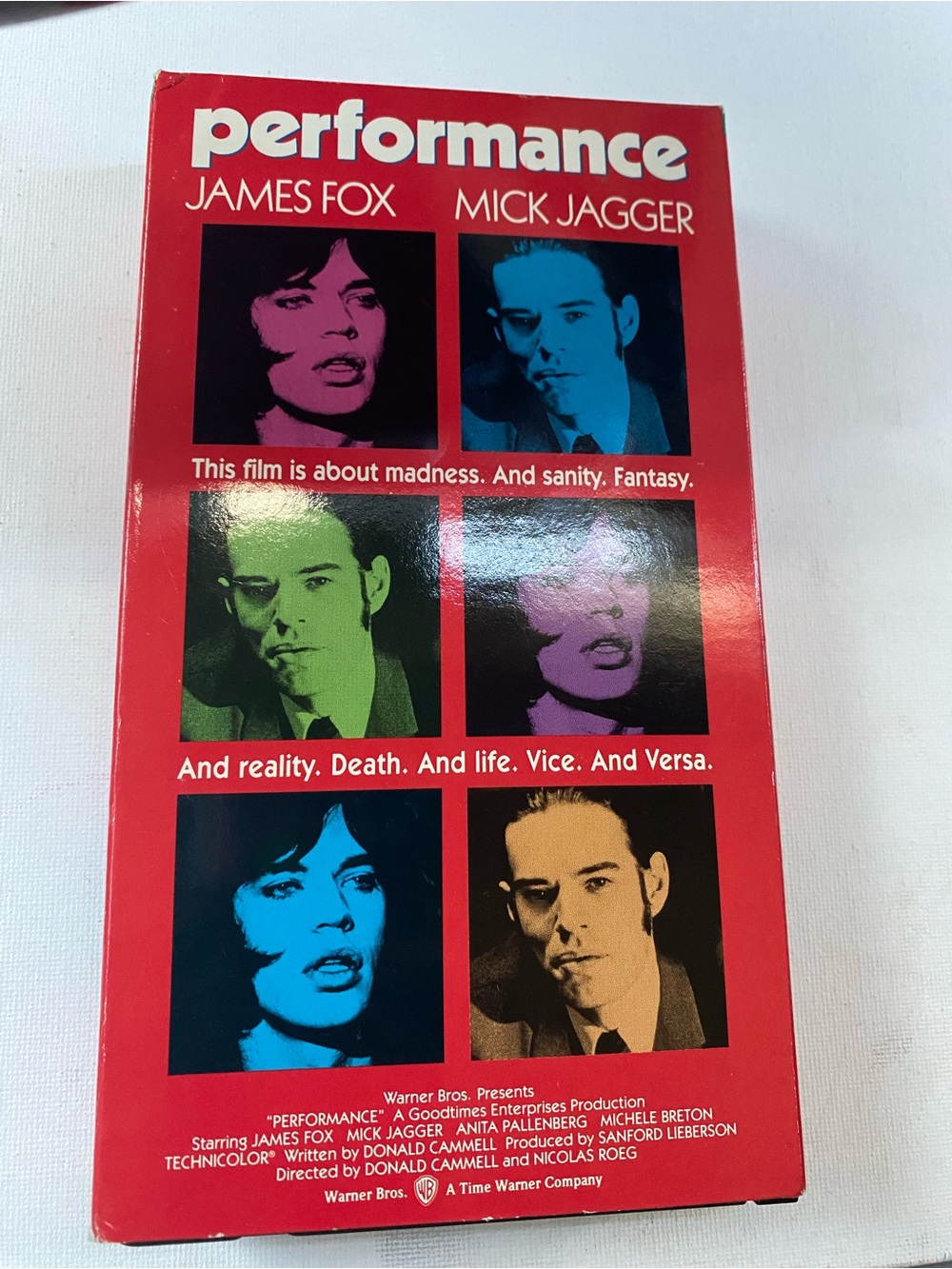Performance VHS 1970
Starring James Fox
Mick Jagger